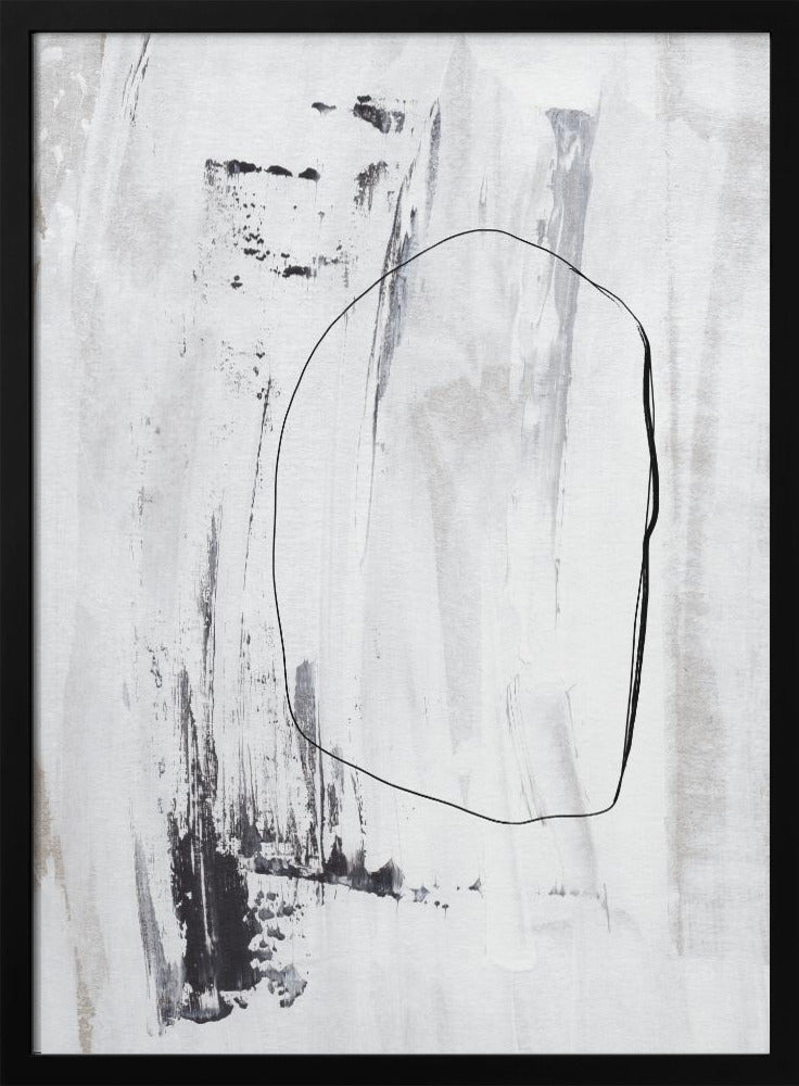 Black Strokes And A Delicate Outline | Poster