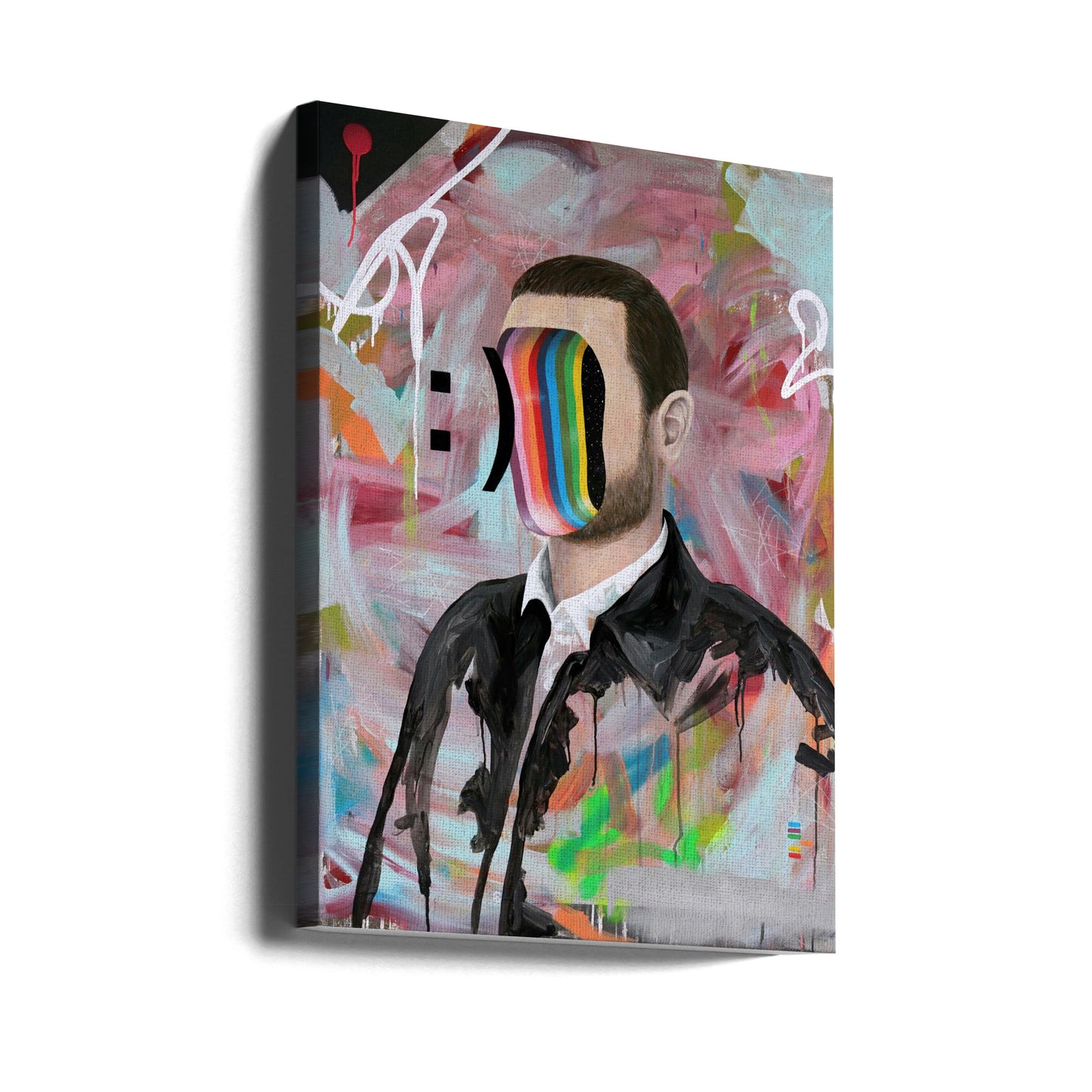 Lachend gezicht | Canvasprints