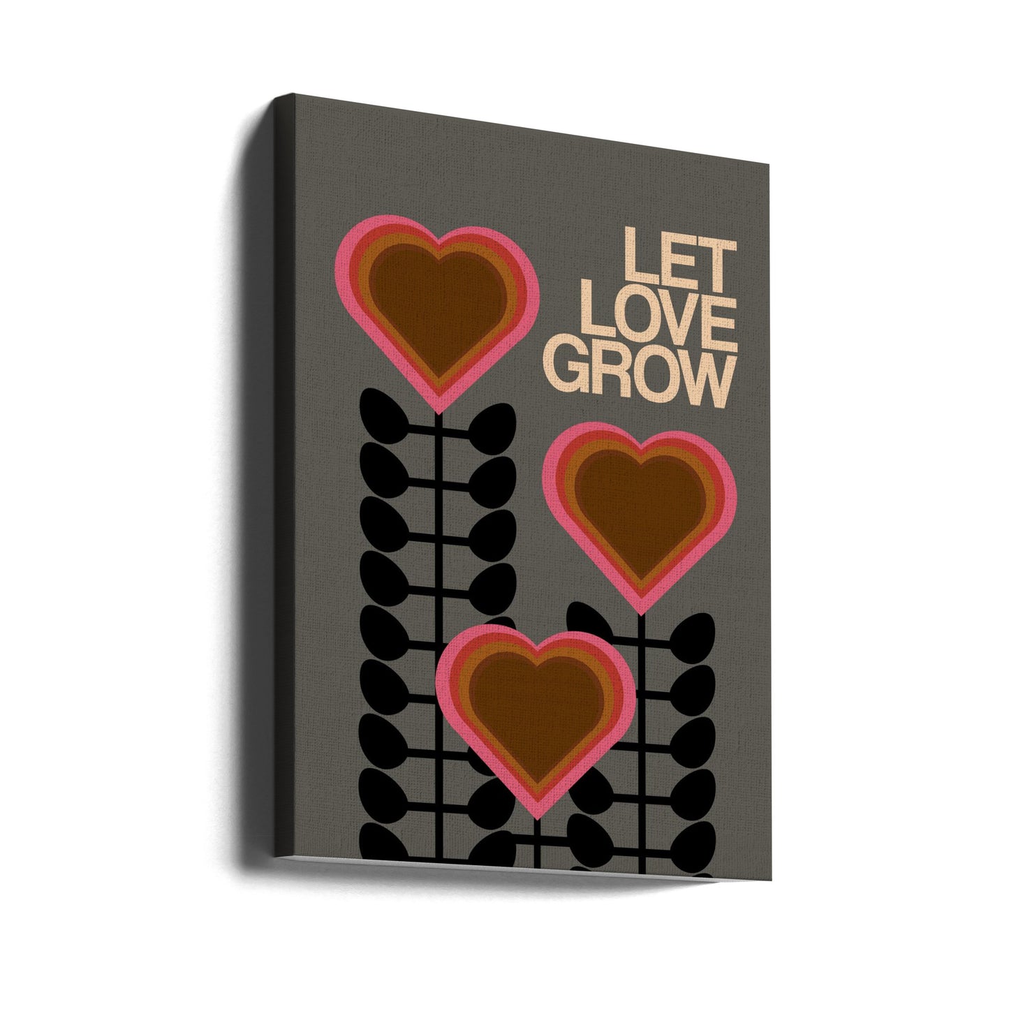Deja que el amor crezca gris | Impresiones en Lienzo