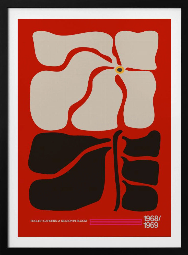English Gardens Red | Poster