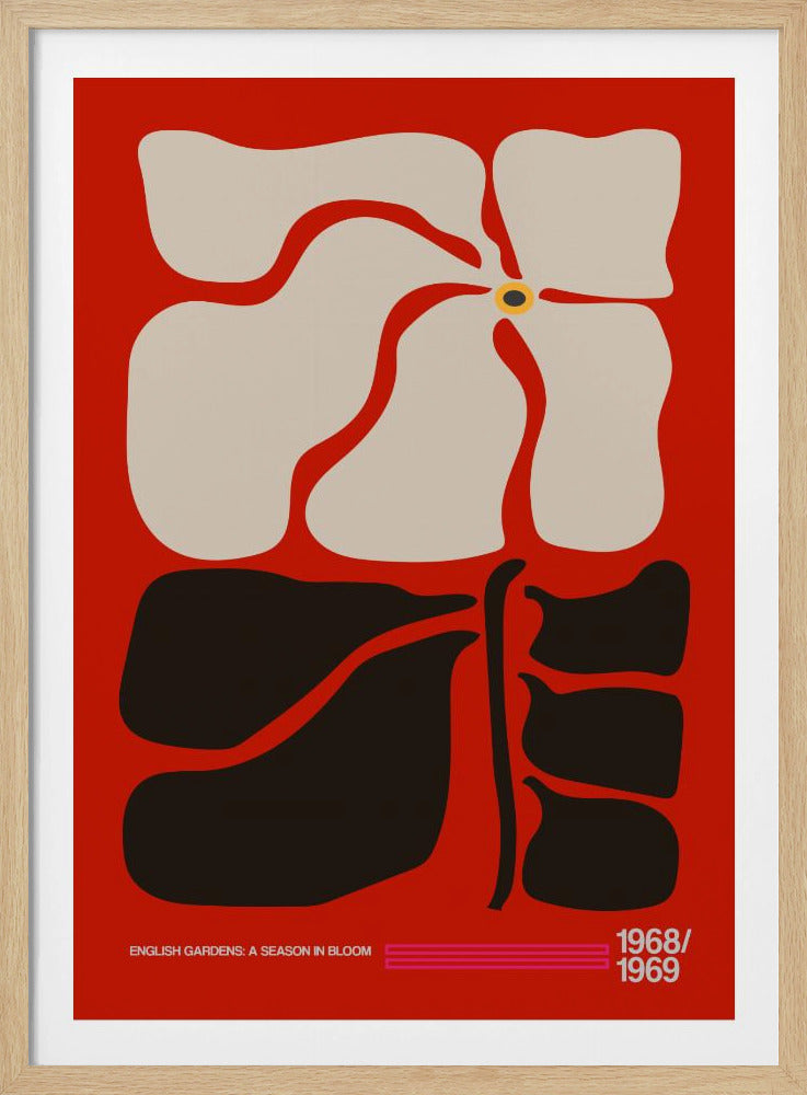 English Gardens Red | Poster