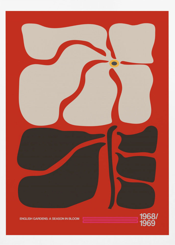 English Gardens Red | Poster