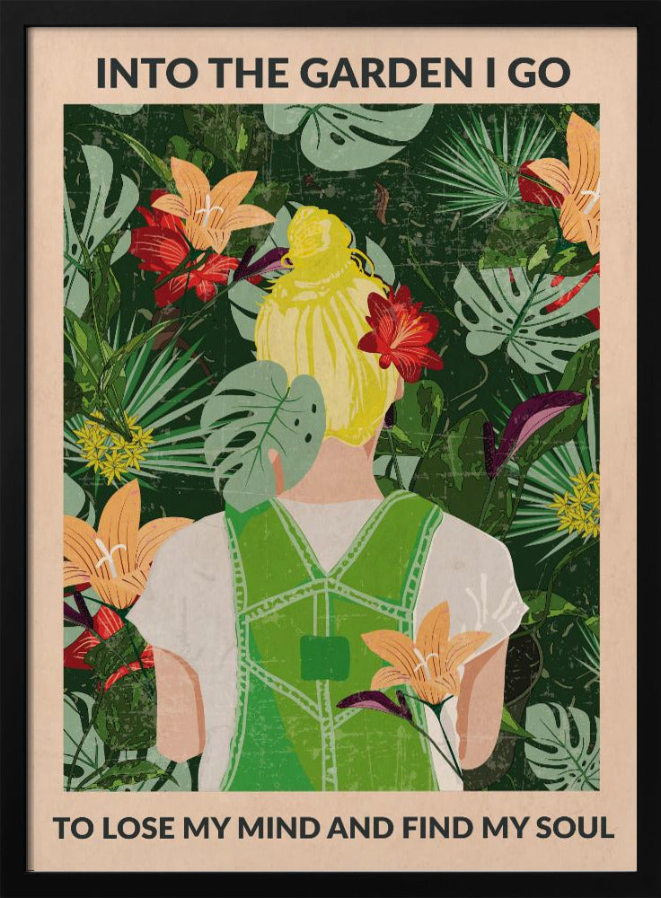 En el jardín (rubia) | Posters  - Impresiones de Arte