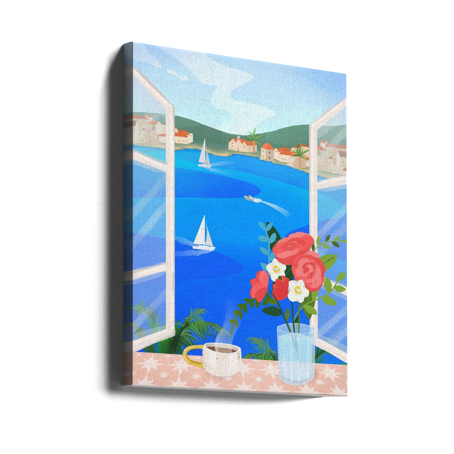 Vue sur l'île | Tableaux sur Toile