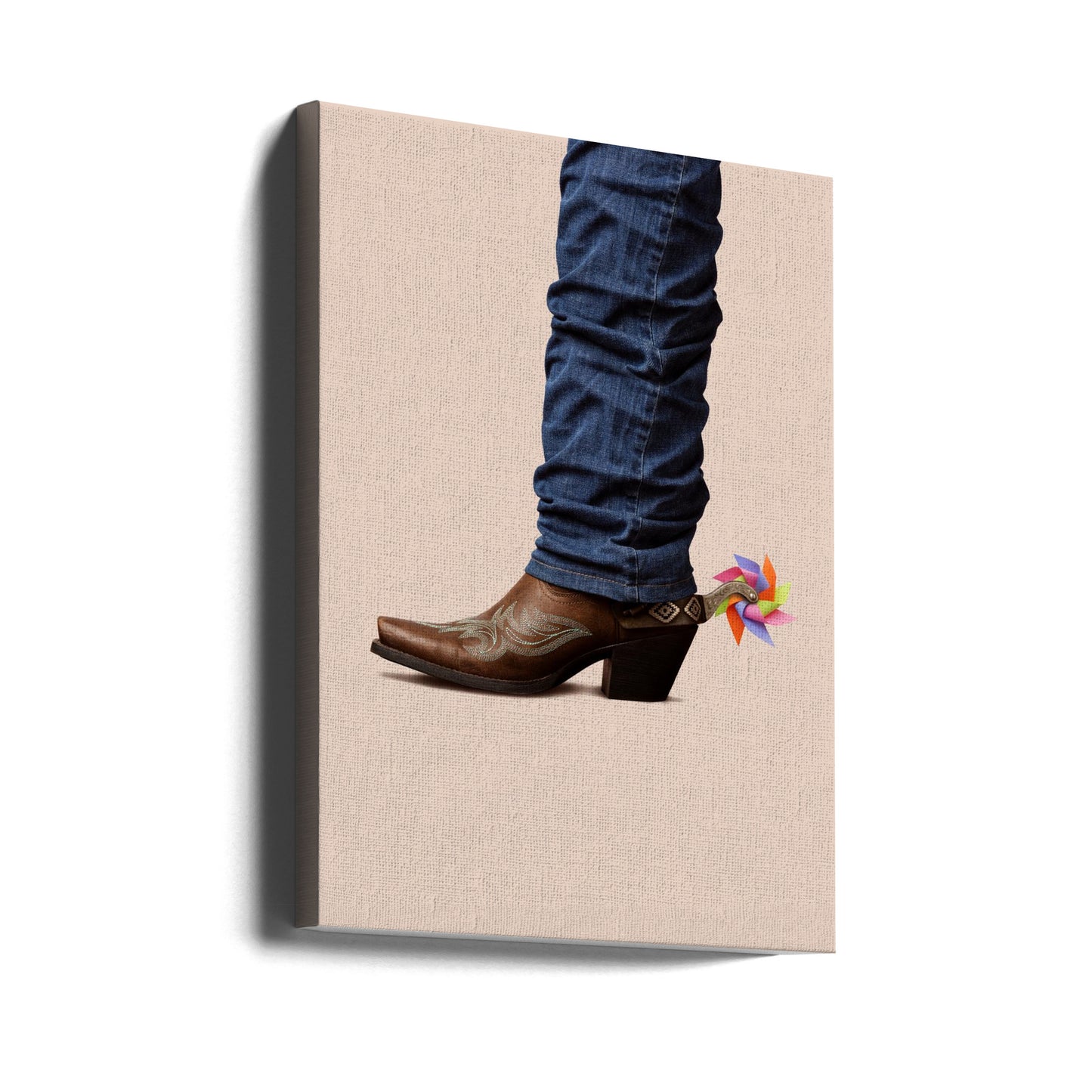Nicht ernst gemeinter Cowboy | Leinwand-Bilder