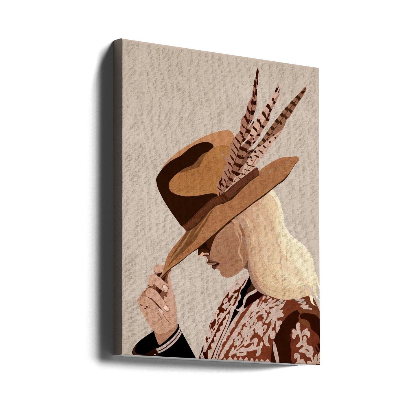 Ragazza cowgirl | Stampe su Tela