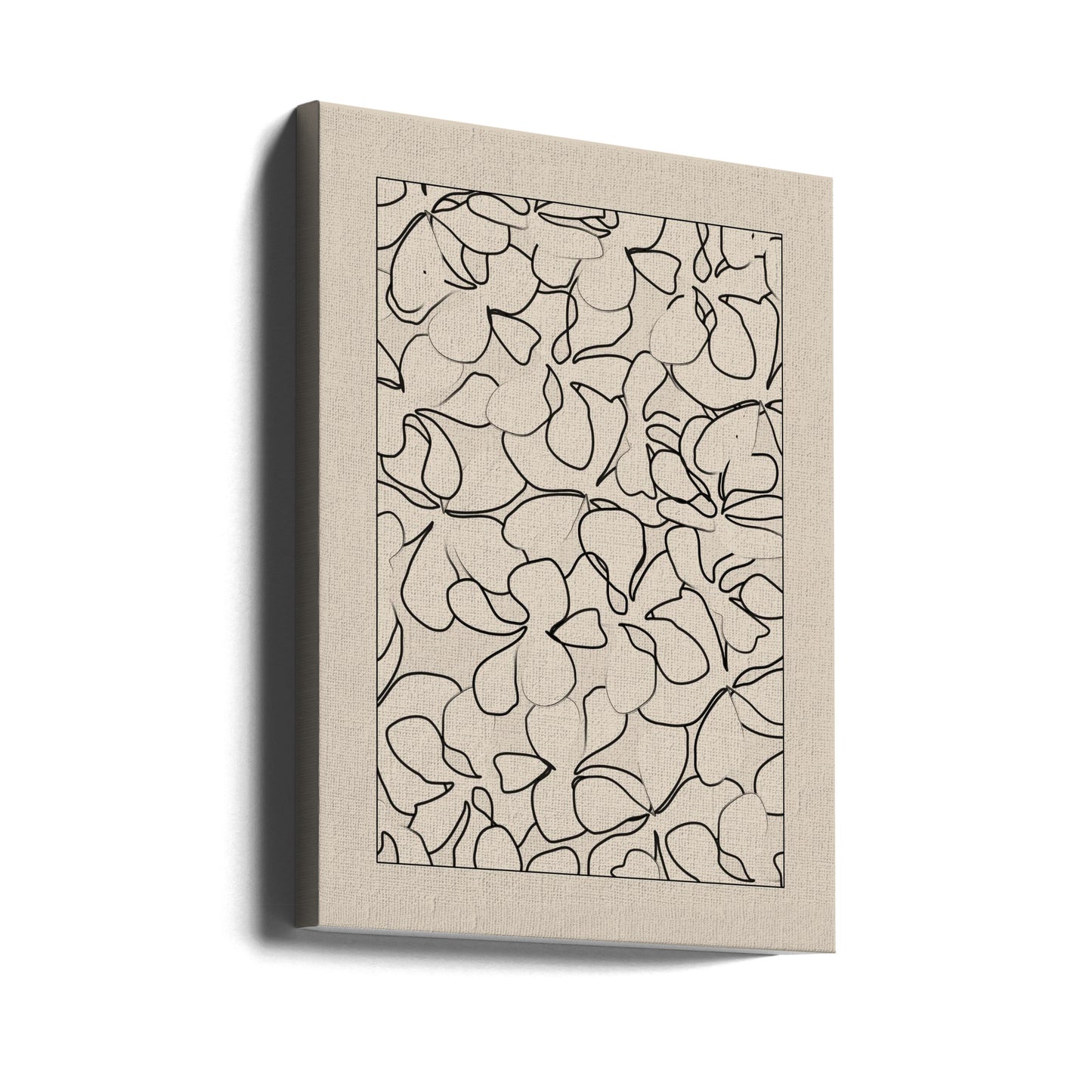 Motif sans couture de fleurs soulignées | Tableaux sur Toile