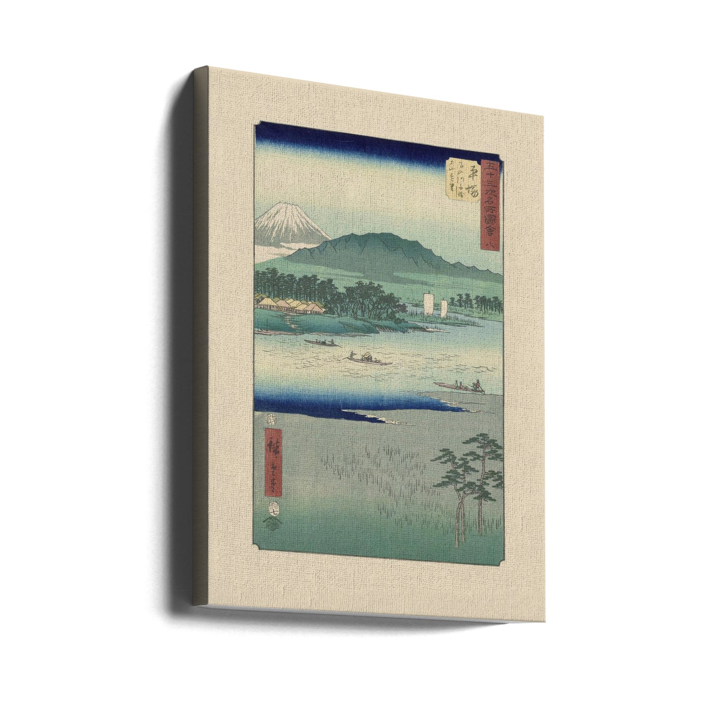 River Highway von Utagawa Hiroshige | Leinwand-Bilder