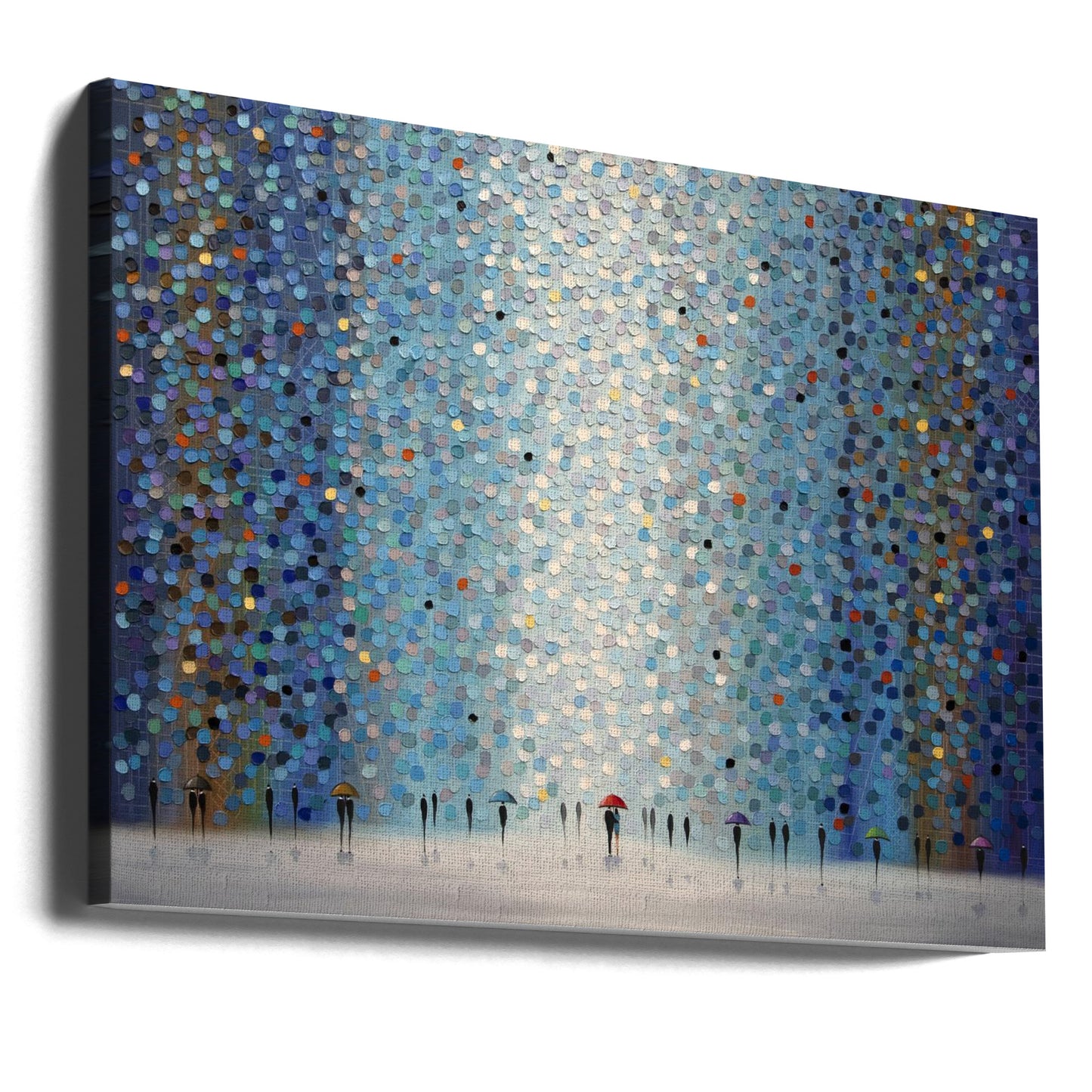 Paraplu's 's nachts | Canvasprints