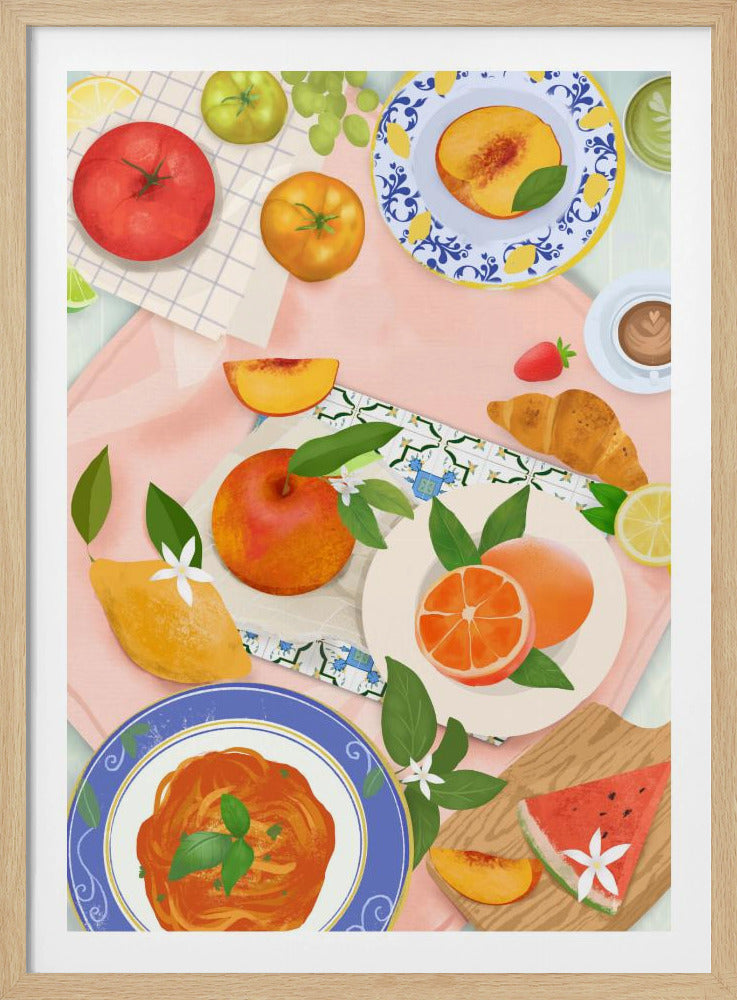 Sommerbrunch | Plakater - Kunsttryk
