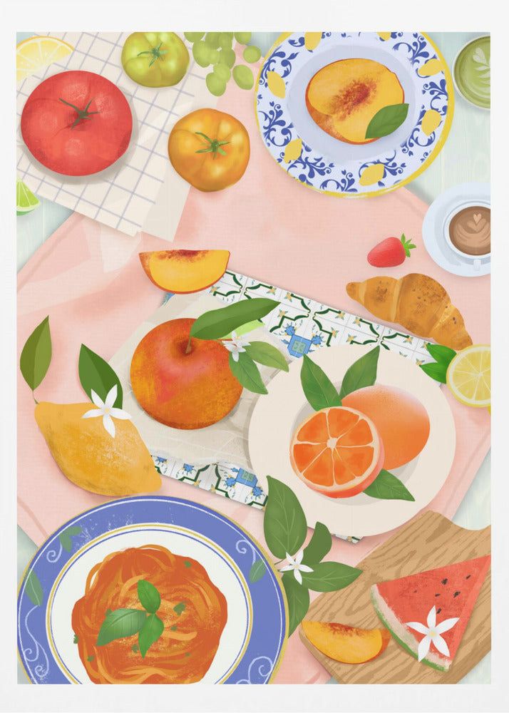 Sommerbrunch | Plakater - Kunsttryk