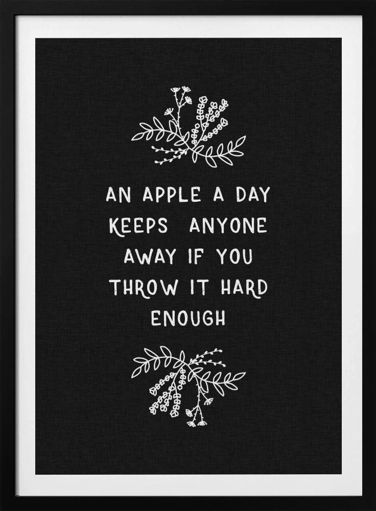 Ein Apfel am Tag | Poster - Kunstdruck