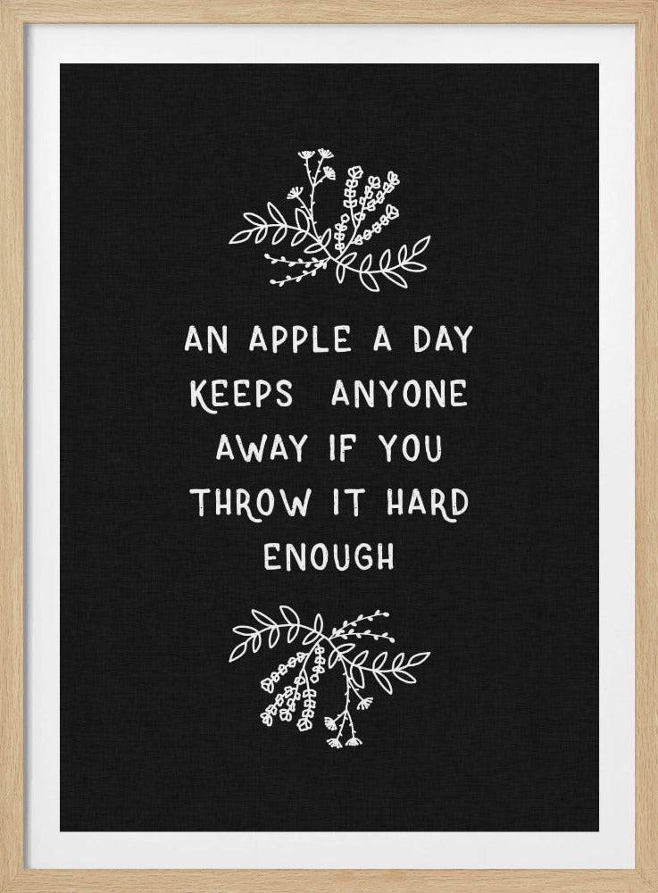 Ein Apfel am Tag | Poster - Kunstdruck