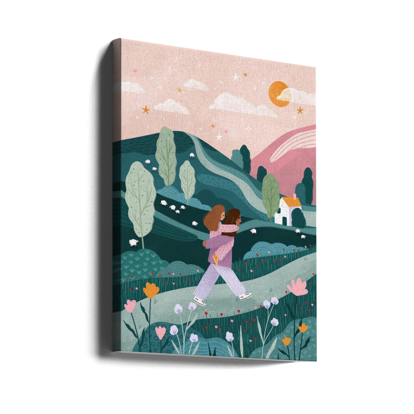 Mamma Dotter Landsbygdspromenad | Canvas