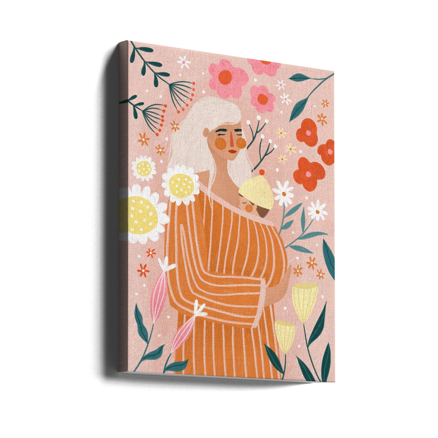 Blomsteromfavnelse | Lærredsbilleder