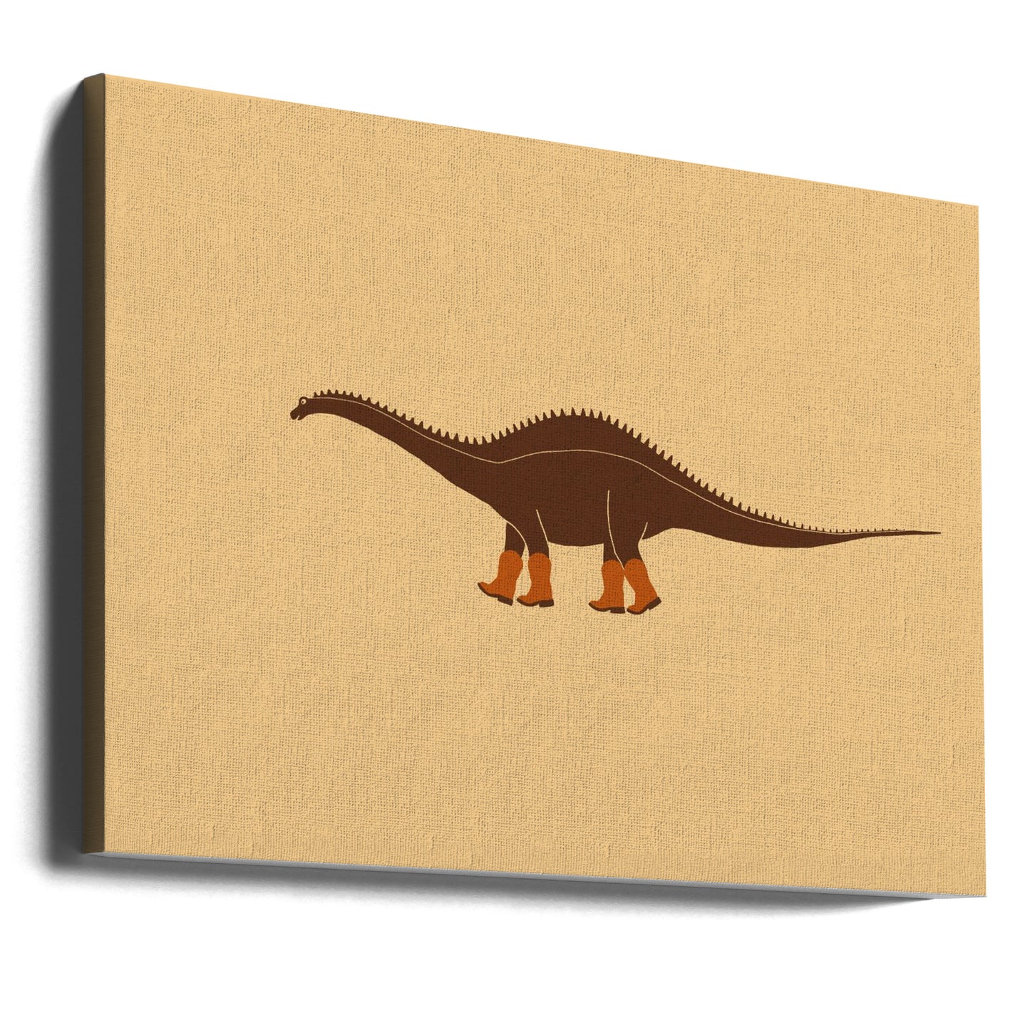 Rebbachisaurus Reba Cowgirl -dinosaurustekstuuri | Canvastaulut