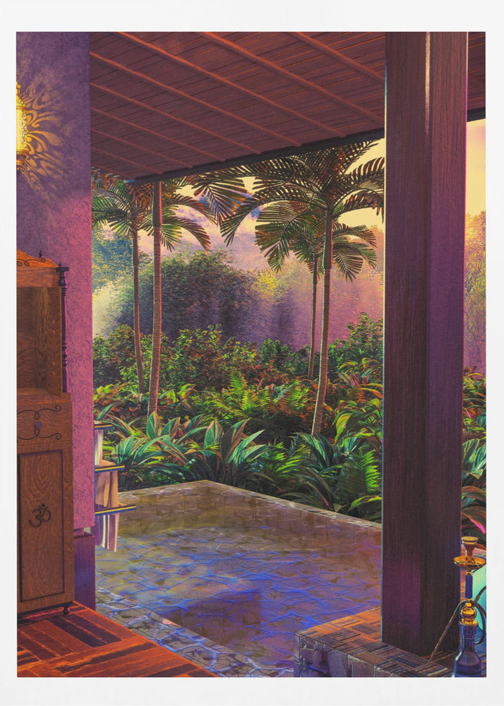 Rainforest Infinity Pool Art Print (a1) | Poster