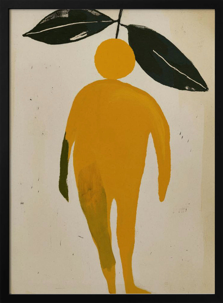 Orange lövfigur | Poster