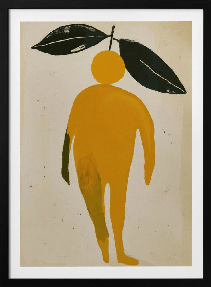 Orange lövfigur | Poster