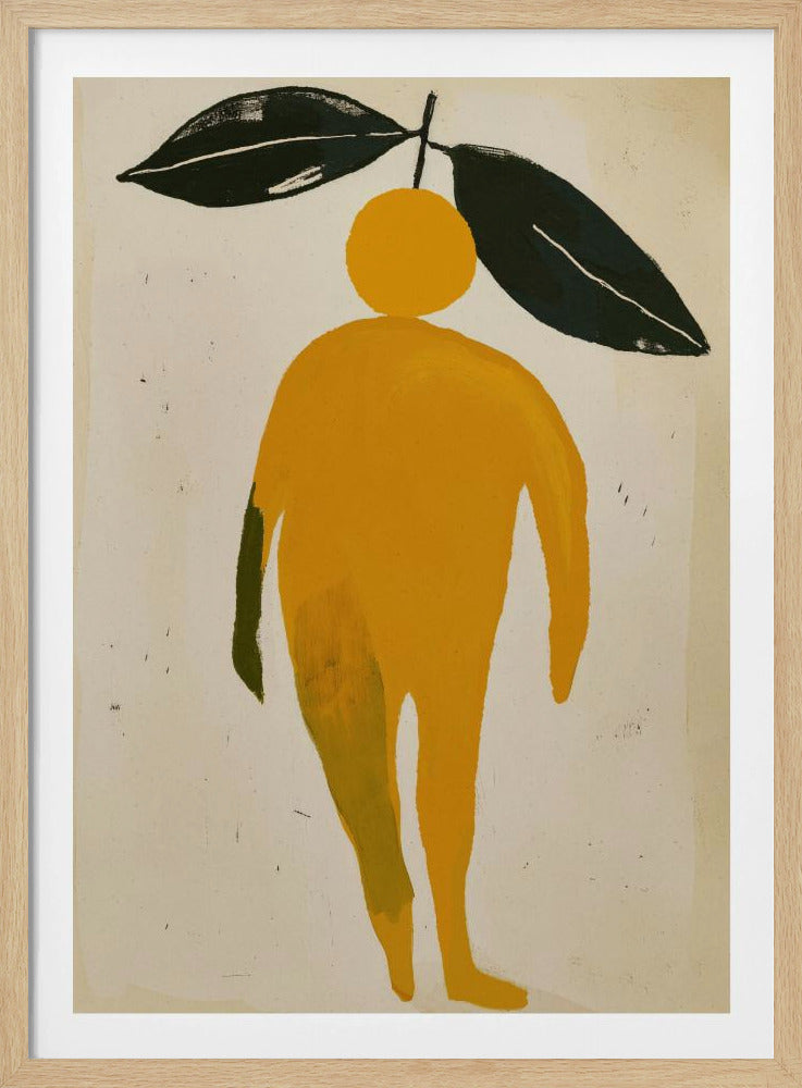 Orange lövfigur | Poster