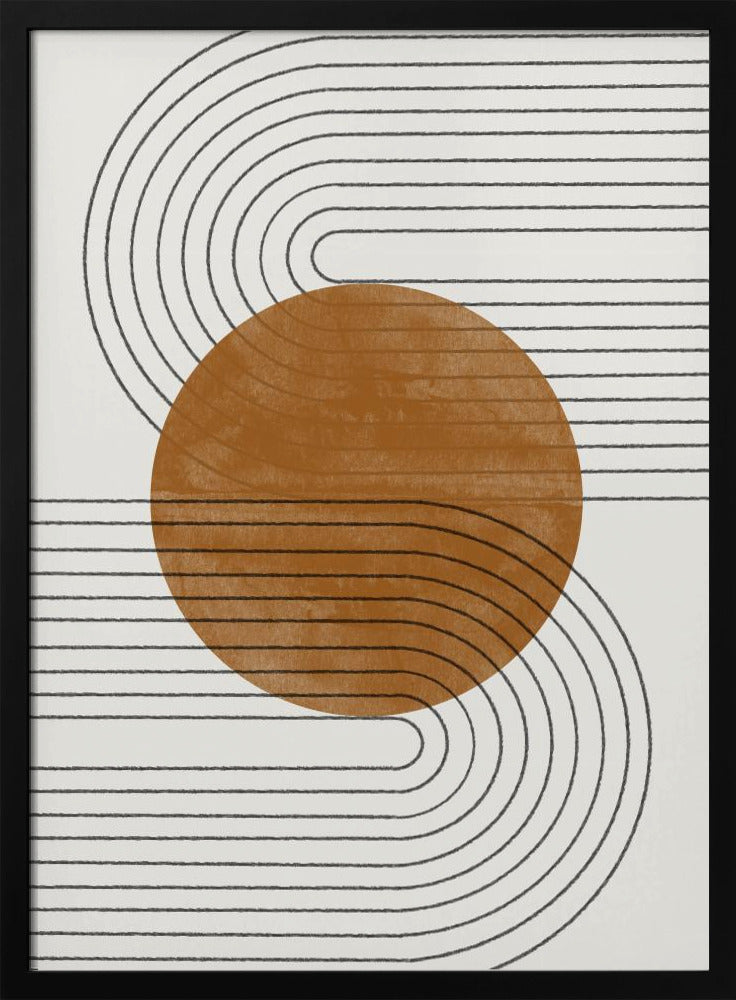 Beige and Brown Balance No.3 | Poster