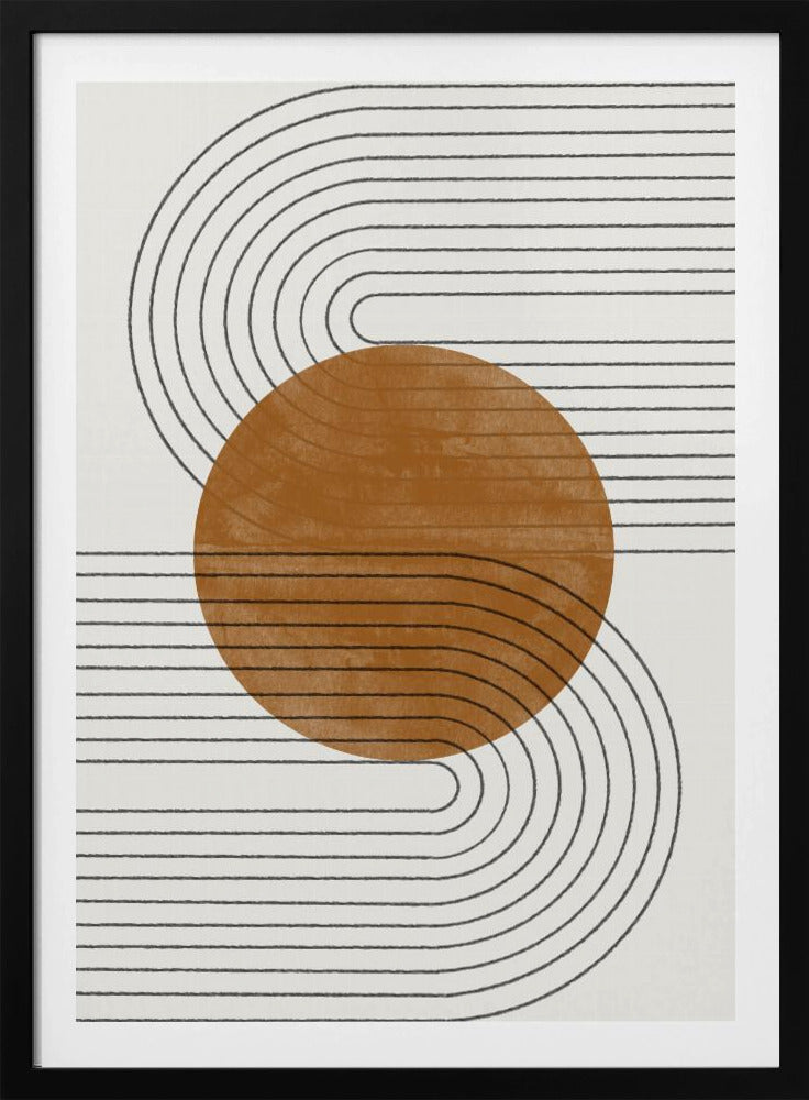 Beige and Brown Balance No.3 | Poster