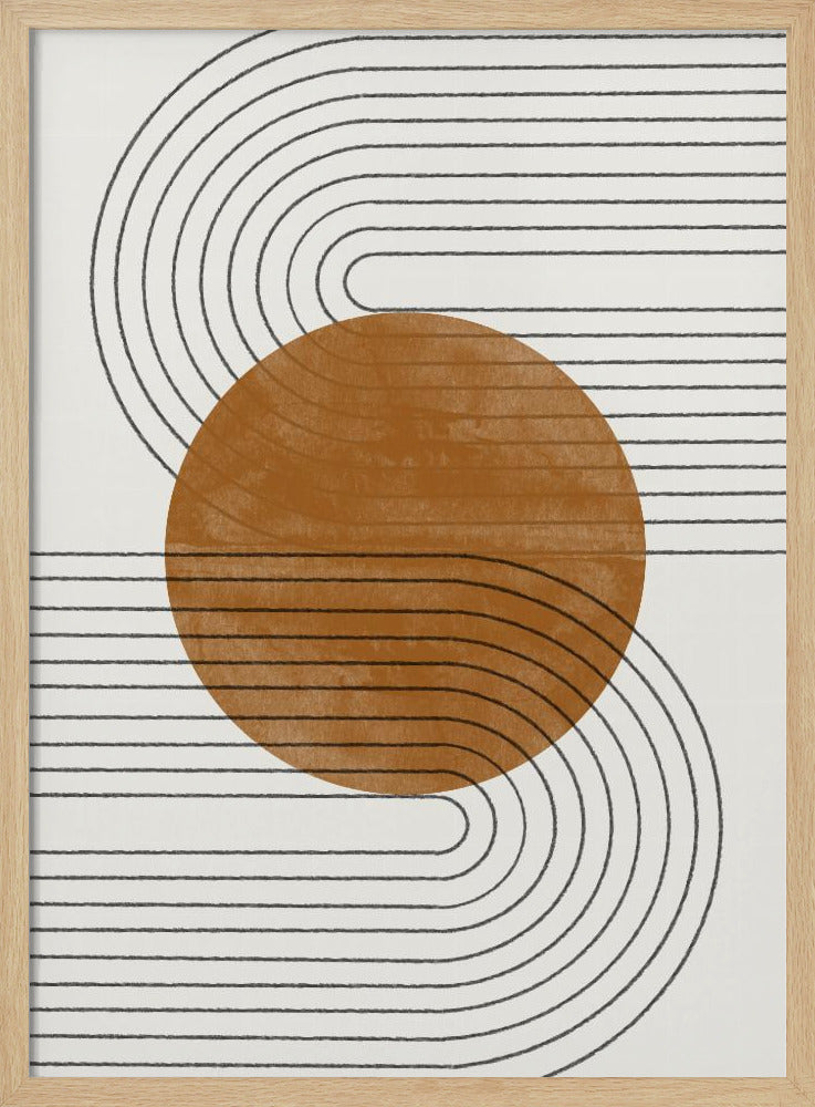 Beige and Brown Balance No.3 | Poster