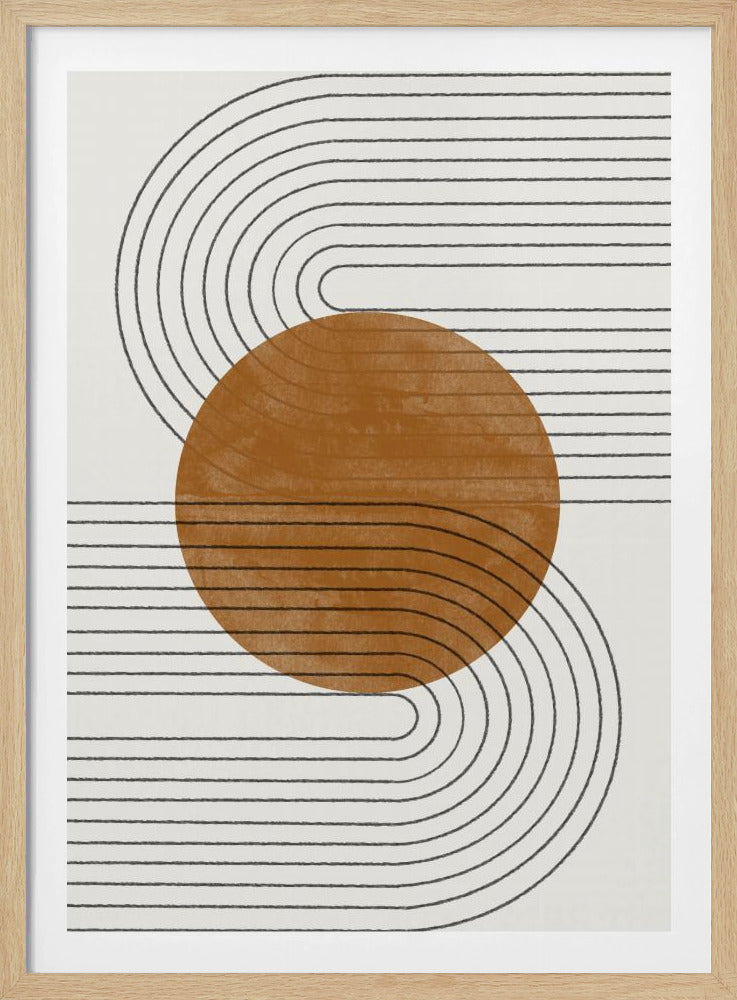 Beige and Brown Balance No.3 | Poster