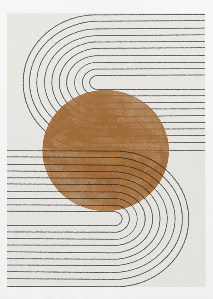 Beige and Brown Balance No.3 | Poster