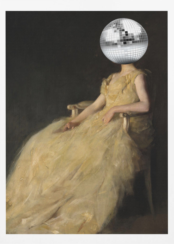 Disco Head Vintage Collage | Poster