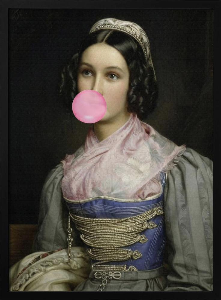 Bubble Gum Portrait | Poster