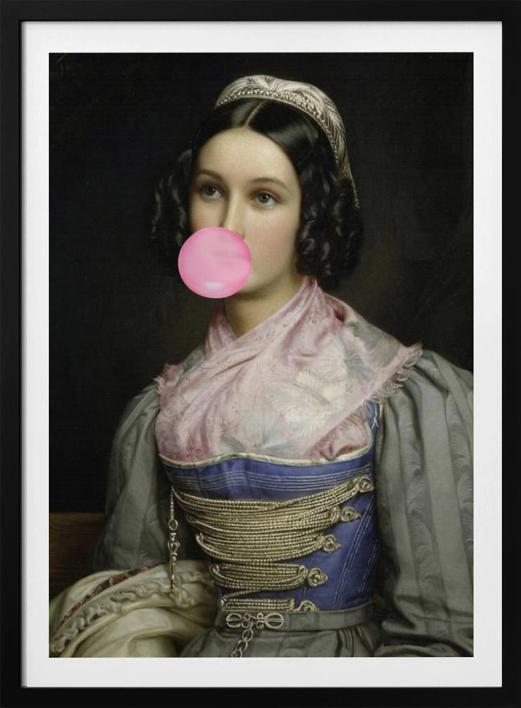Bubble Gum Portrait | Poster