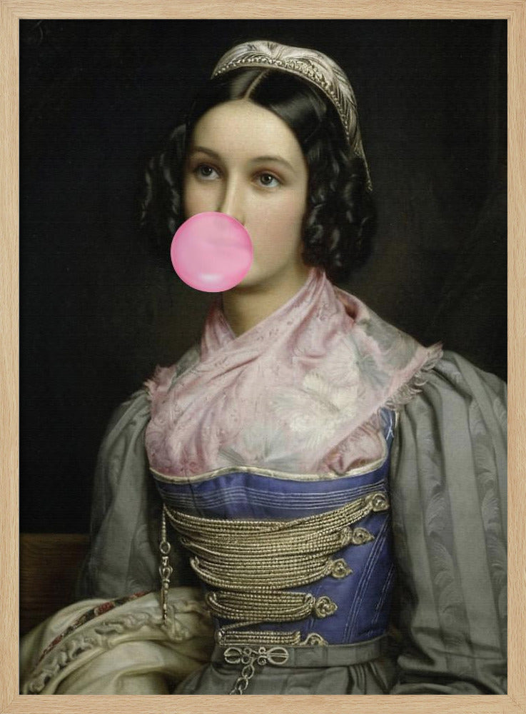 Bubble Gum Portrait | Poster