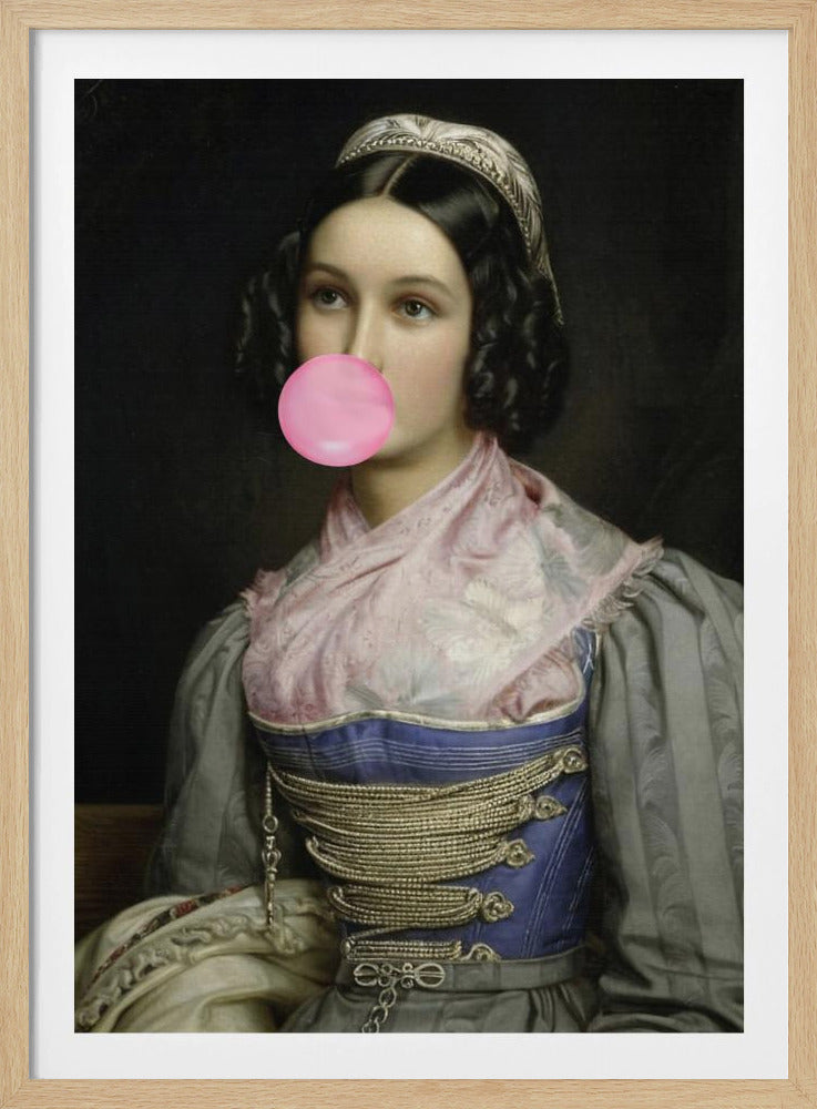 Bubble Gum Portrait | Poster
