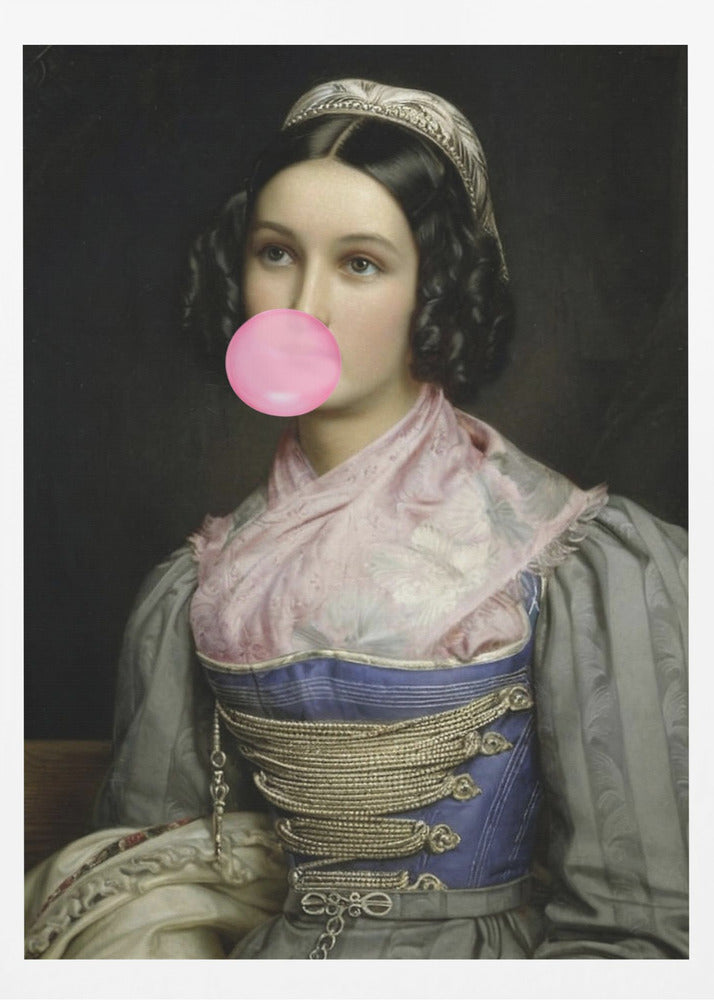 Bubble Gum Portrait | Poster