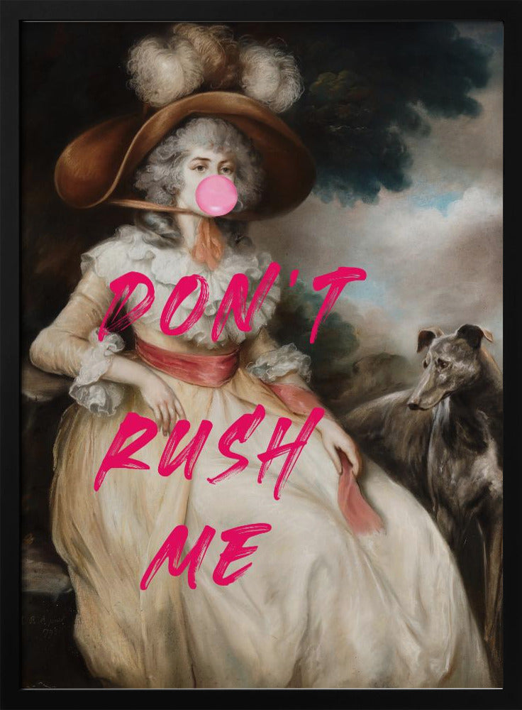 Don&#039;t Ruch Me / Altered Bubble Gum Collage | Poster