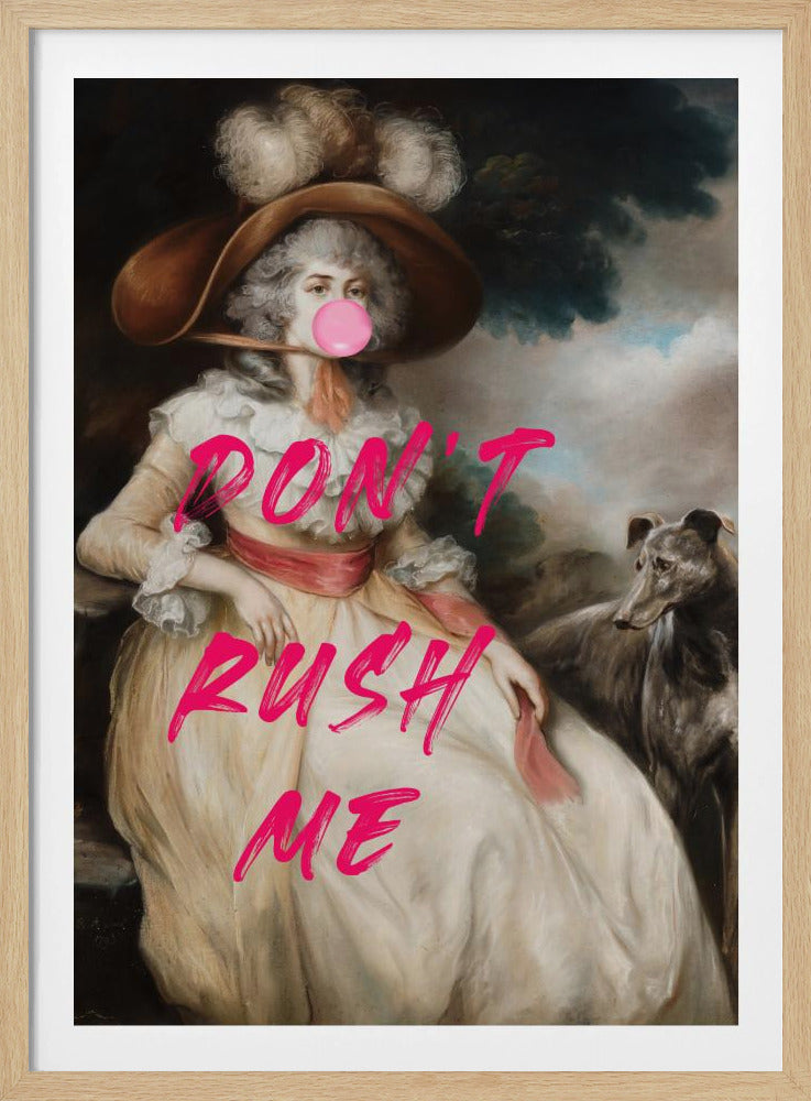 Don&#039;t Ruch Me / Altered Bubble Gum Collage | Poster