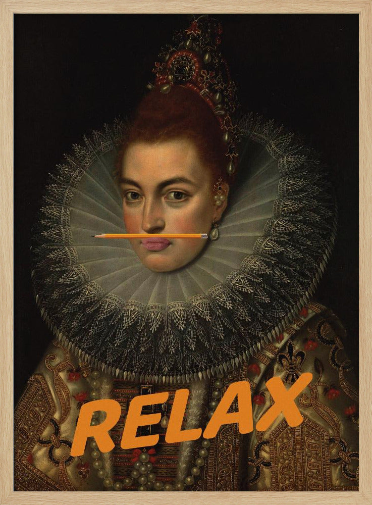 Relax Altered Oil Painting | Poster
