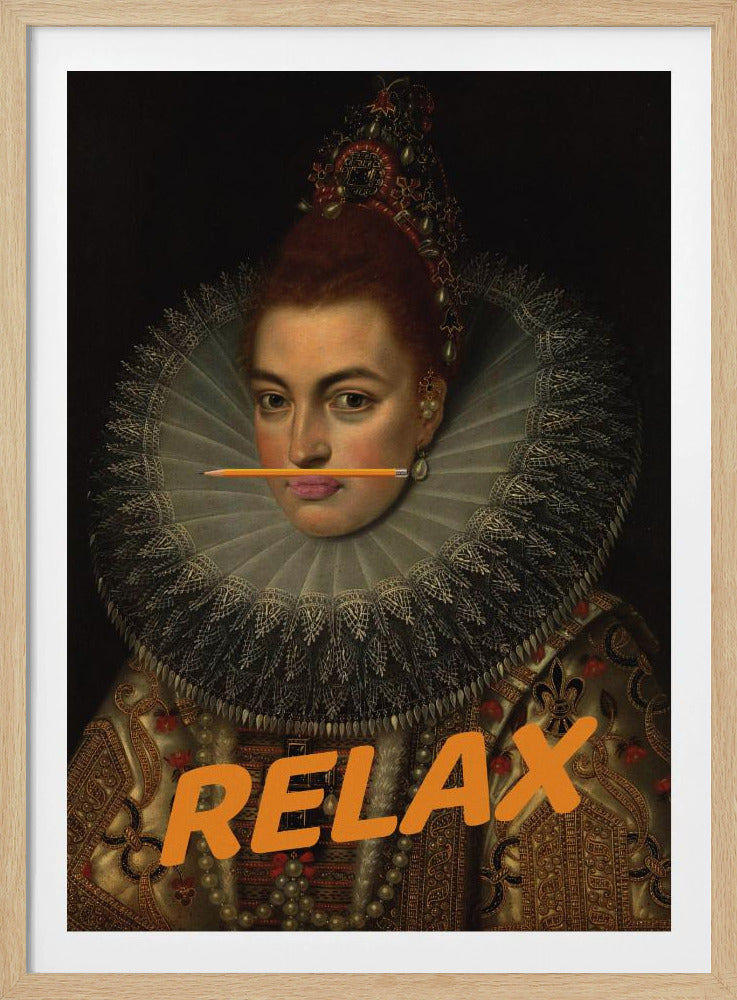 Relax Altered Oil Painting | Poster