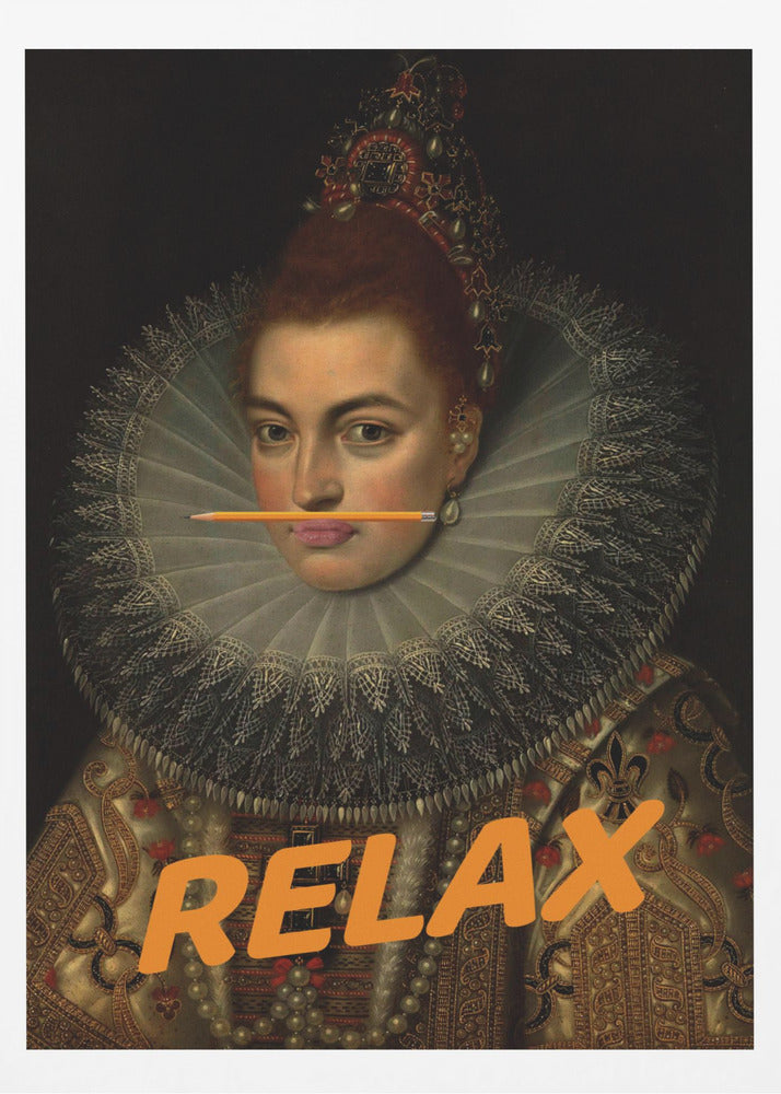 Relax Altered Oil Painting | Poster