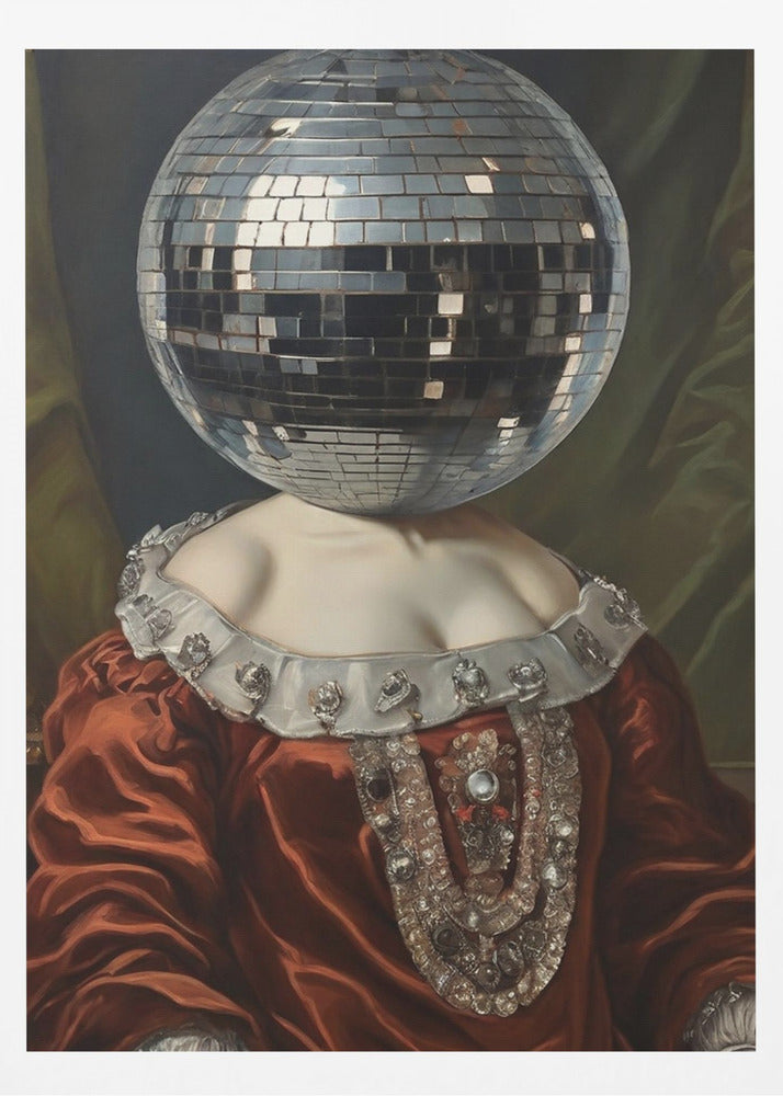 Antike Discokugel | Poster