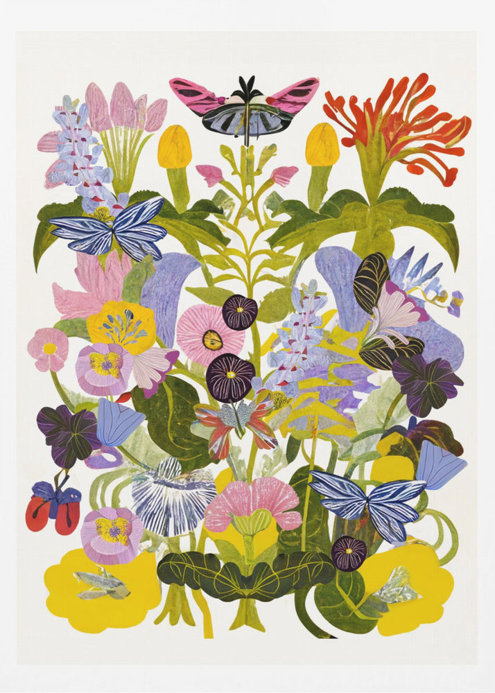 Abstract Autumn Floral | Poster