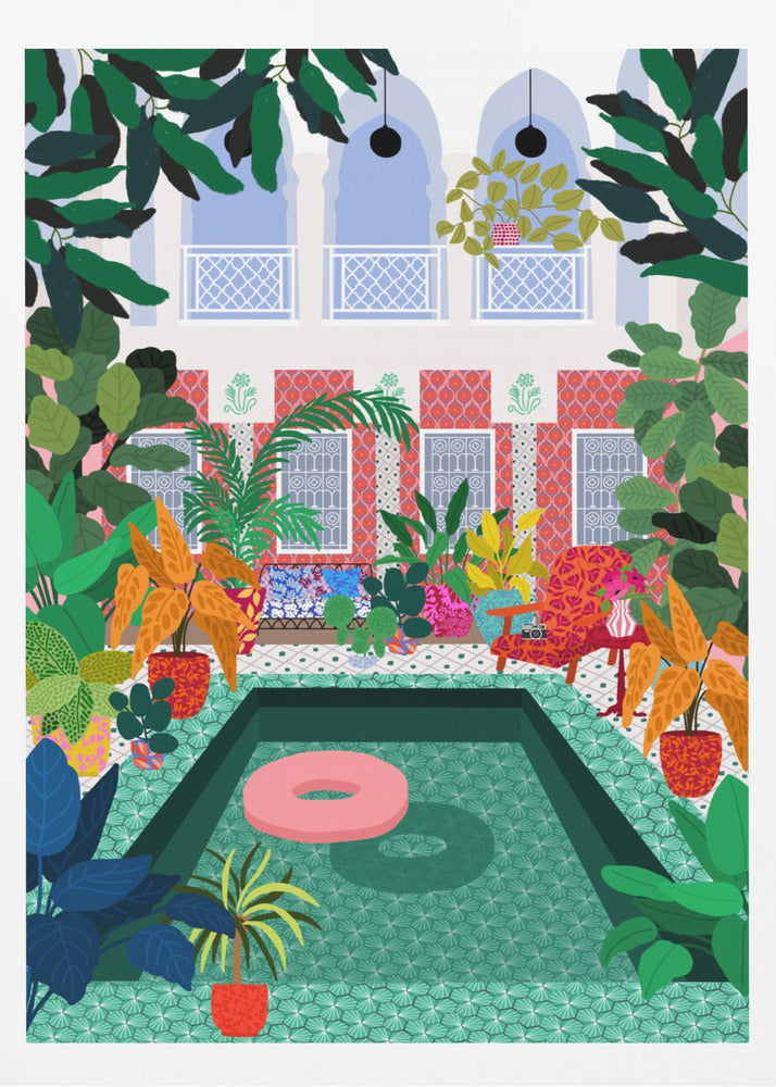 Enjoying the Pool | Poster