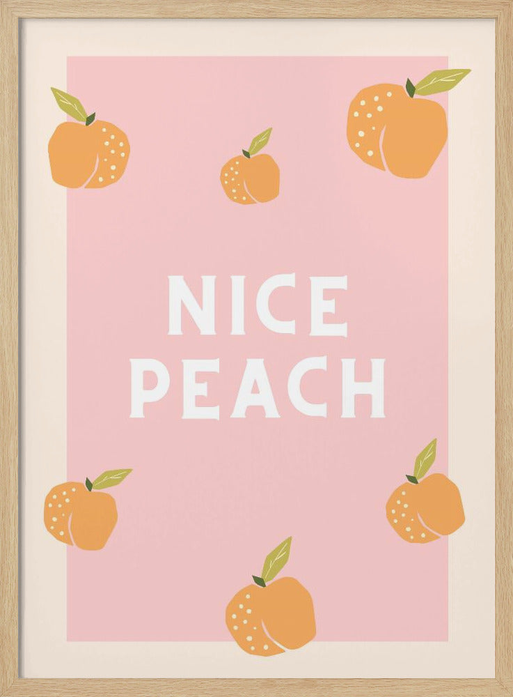Schöner Pfirsich | Poster - Kunstdruck