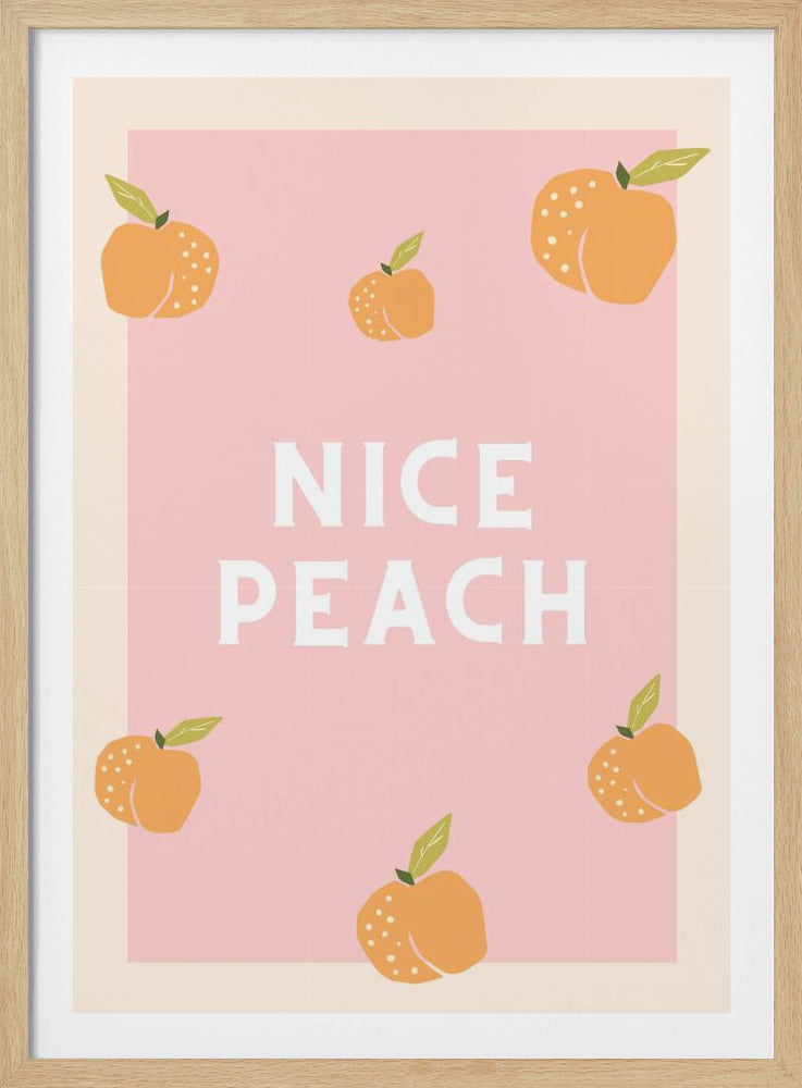 Schöner Pfirsich | Poster - Kunstdruck
