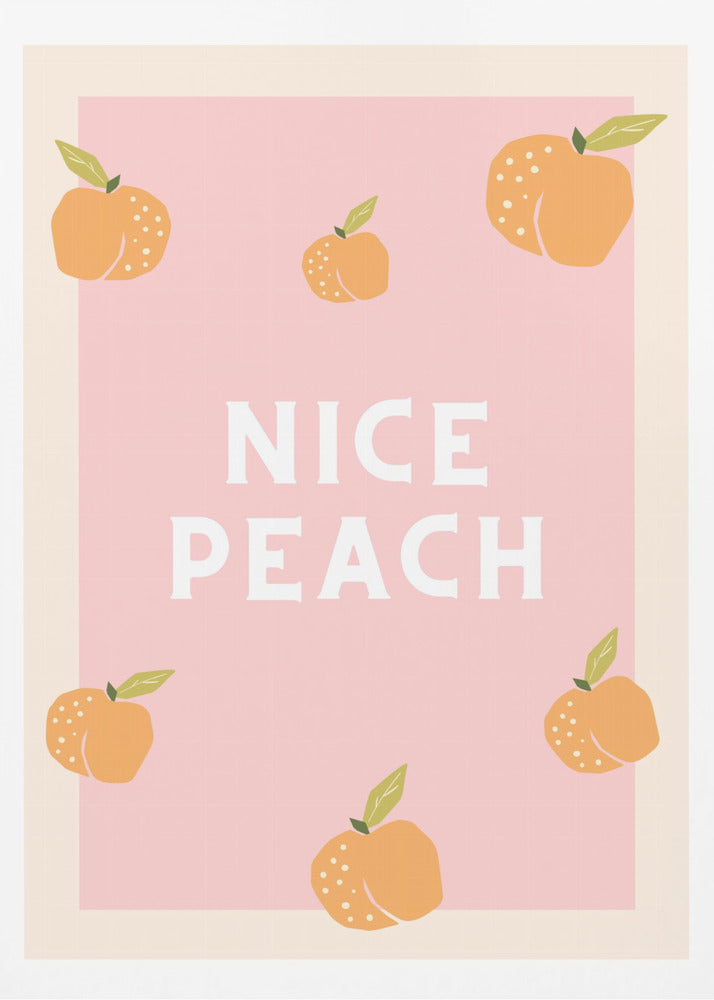 Schöner Pfirsich | Poster - Kunstdruck