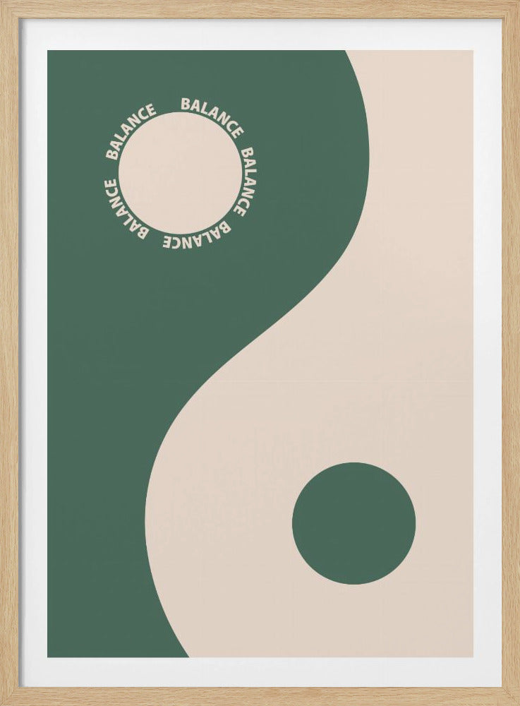 Balance green | Poster