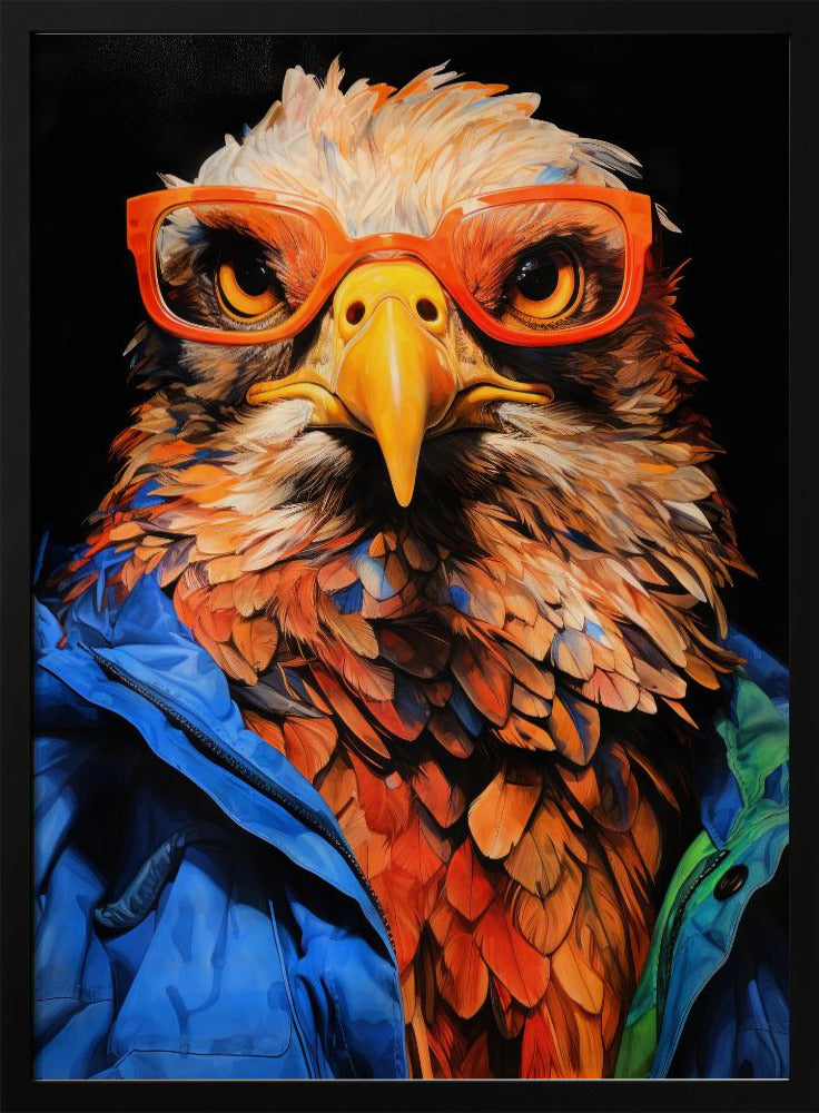Eagle Hipster Watercolor Animal Art | Poster