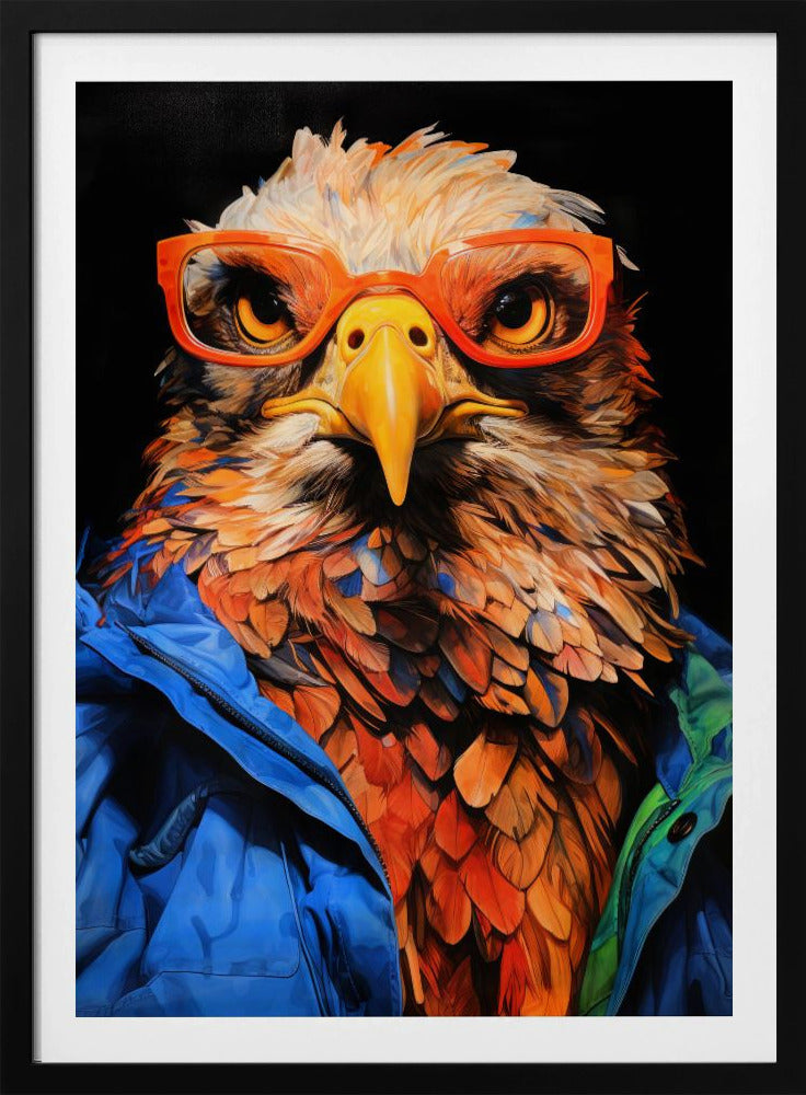 Eagle Hipster Watercolor Animal Art | Poster