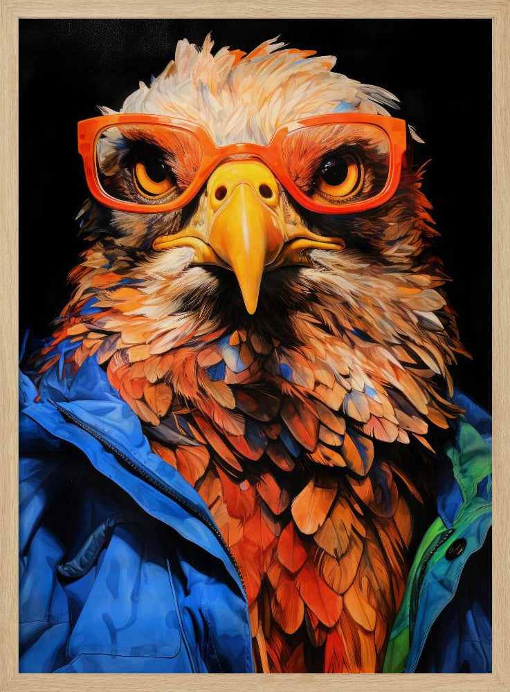 Eagle Hipster Watercolor Animal Art | Poster